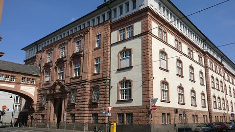 Amtsgericht Darmstadt Gebäudeansicht des Amtsgerichts in Darmstadt.