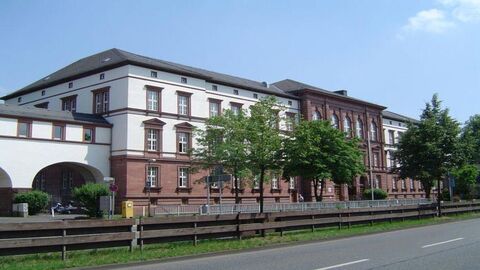 Gebäudeansicht des Landgerichts in Gießen.