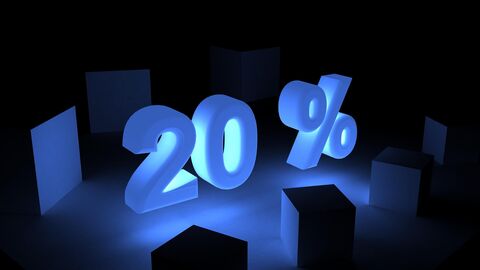 Text: 20 Prozent