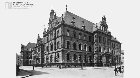 Gebäudeansicht des Gerichtsgebäudes A 1891.